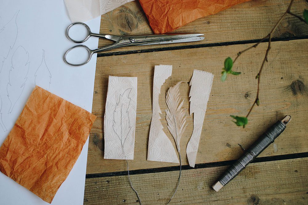 plathuset pask pyssel fjadrar papper DIY1 Lovely Life