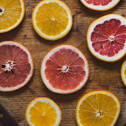 Kanelgratinerade citrusfrukter