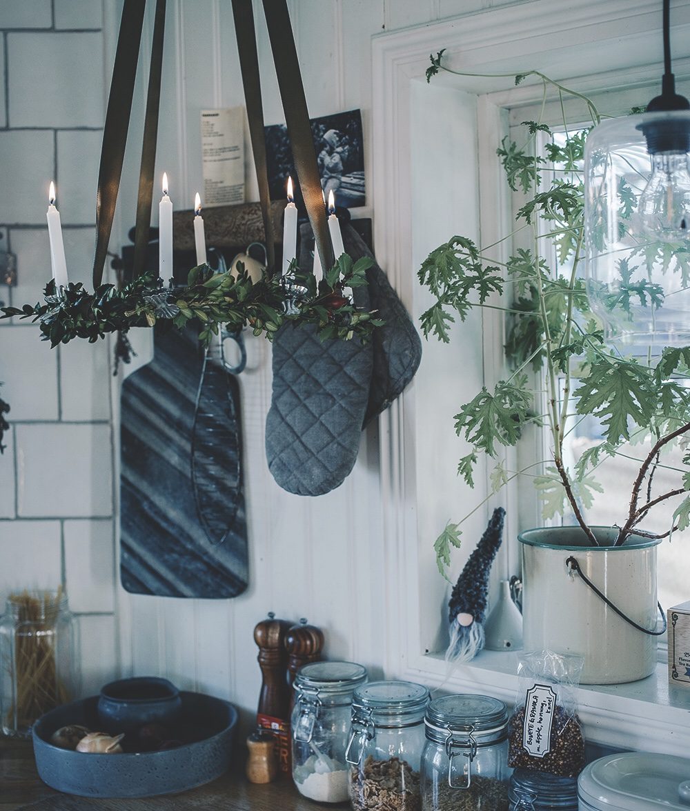 lovely Life DIY ljus krans granris jul