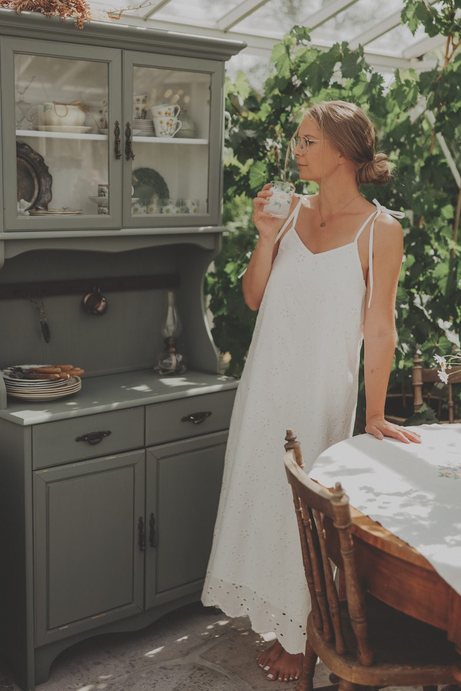 loppisfynd handmalat glas sommar linnea ahlsten lundgren01 Några loppisfynd från semestern