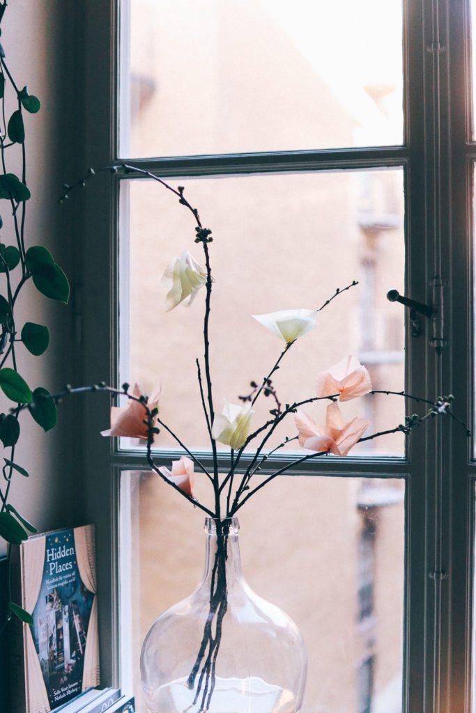 paskris med silkespapper