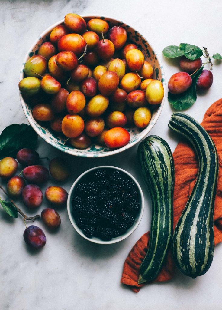 plommon zucchini bjornbar kolonilott